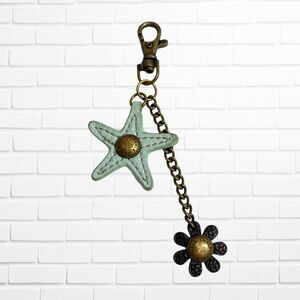 Chala Handbag Charm Star Brown Flower Green Starfish Replacement Clip Chain